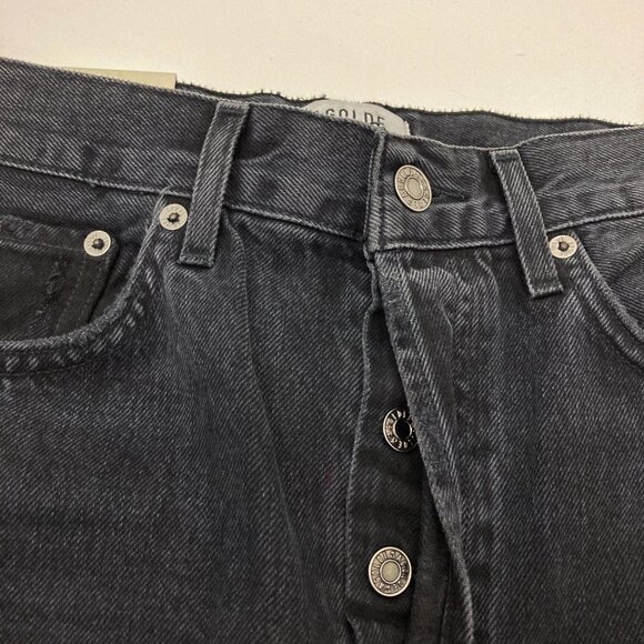 NWT Agolde 90s Crop in Shutter Size 28 Distressed Cotton Button Fly Frayed Hem - Picture 6 of 15